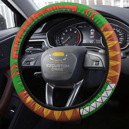 Gon Freecss Anime Steering Wheel Cover Custom Anime Hunter x Hunter Car Accessories