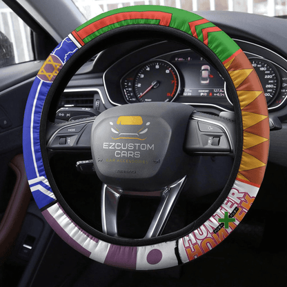 Gon Freecss x Killua Zoldyck Anime Steering Wheel Cover Custom Anime Hunter x Hunter Car Accessories