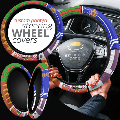 Gon Freecss x Killua Zoldyck Anime Steering Wheel Cover Custom Anime Hunter x Hunter Car Accessories