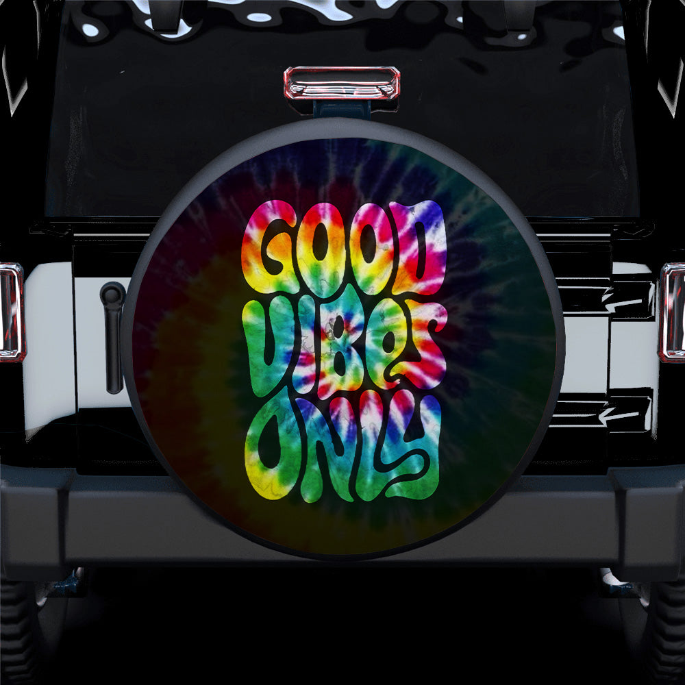 Good Vibes Only Car Spare Tire Cover