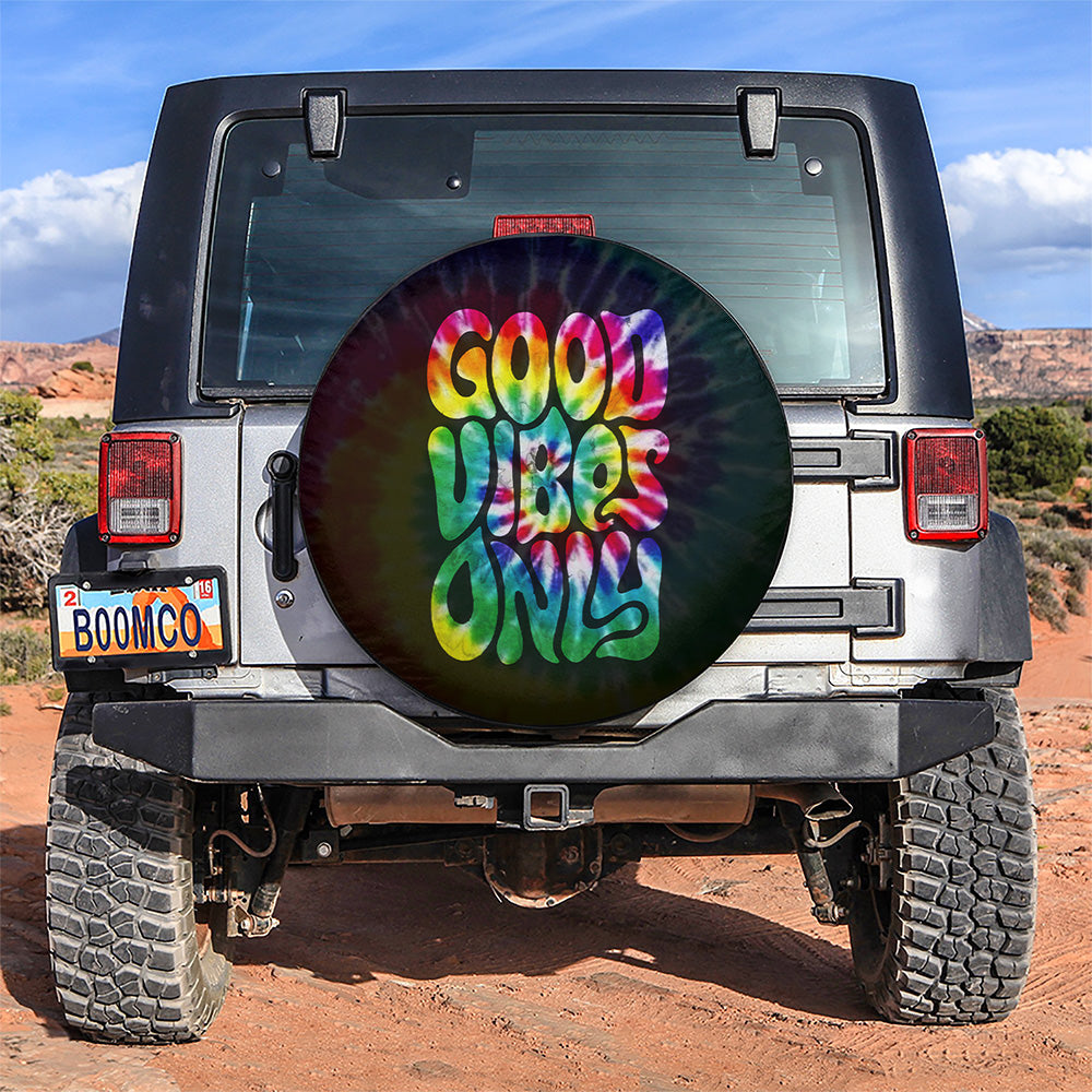 Good Vibes Only Car Spare Tire Cover
