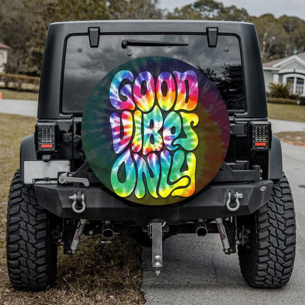 Good Vibes Only Car Spare Tire Cover