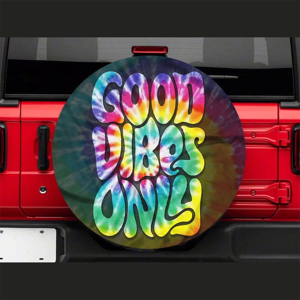 Good Vibes Only Car Spare Tire Cover