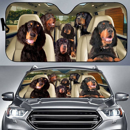 Gordon Setter Car All Over Printed 3D Sun Shade