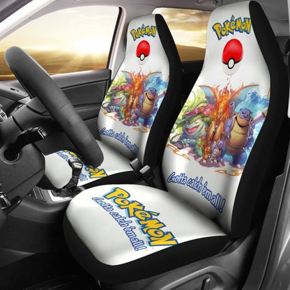 Gotta Catch Em All Pokemon Car Seat Covers Lt03 Universal Fit 225721