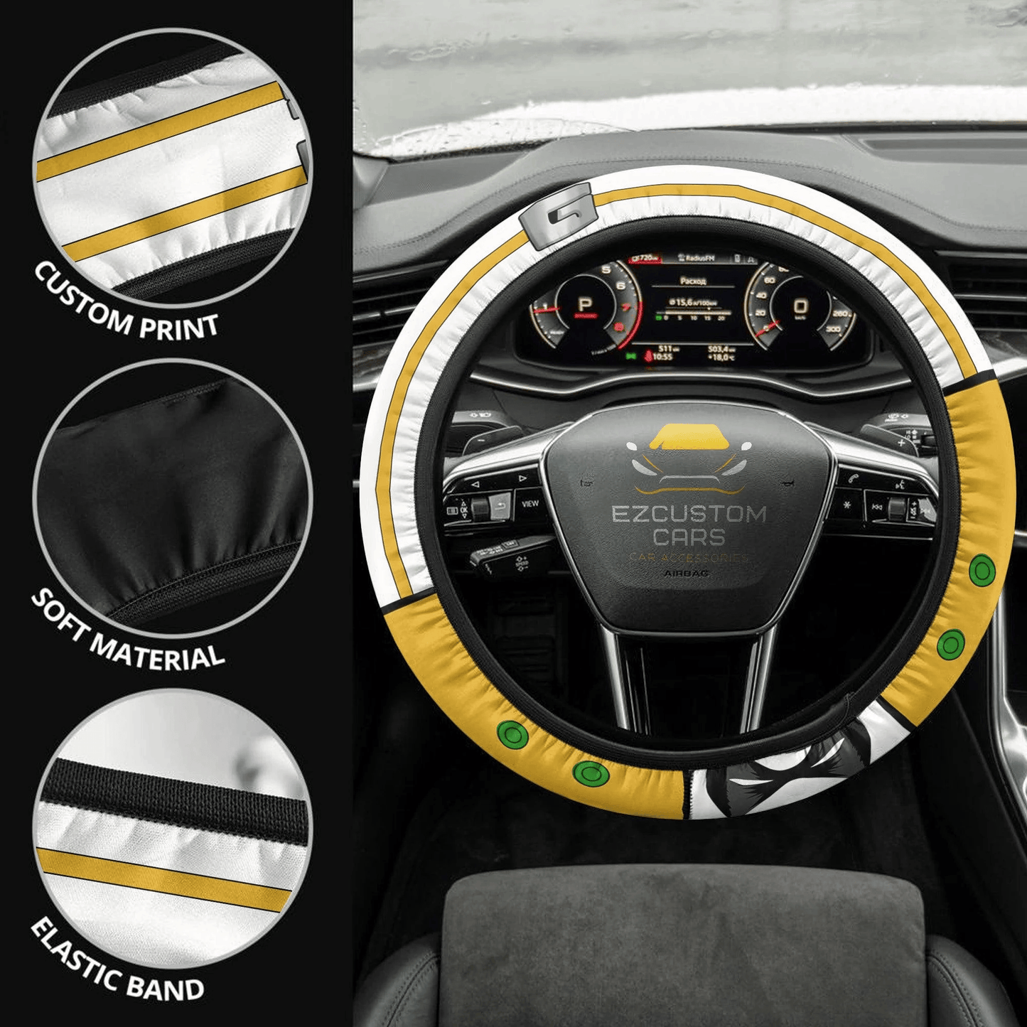 Gran Torino My Hero Academia Anime Steering Wheel Cover Custom Anime Car Accessories