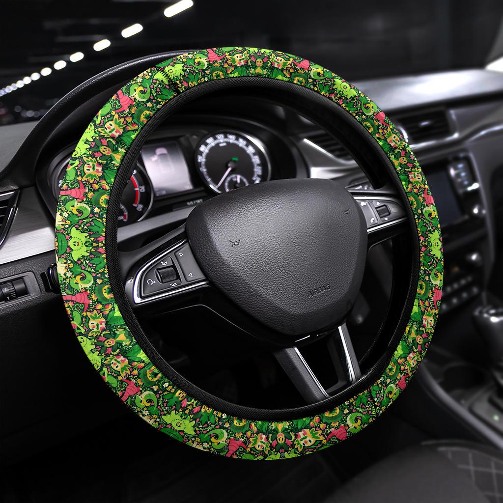 Grass Car Steering Wheel Cover