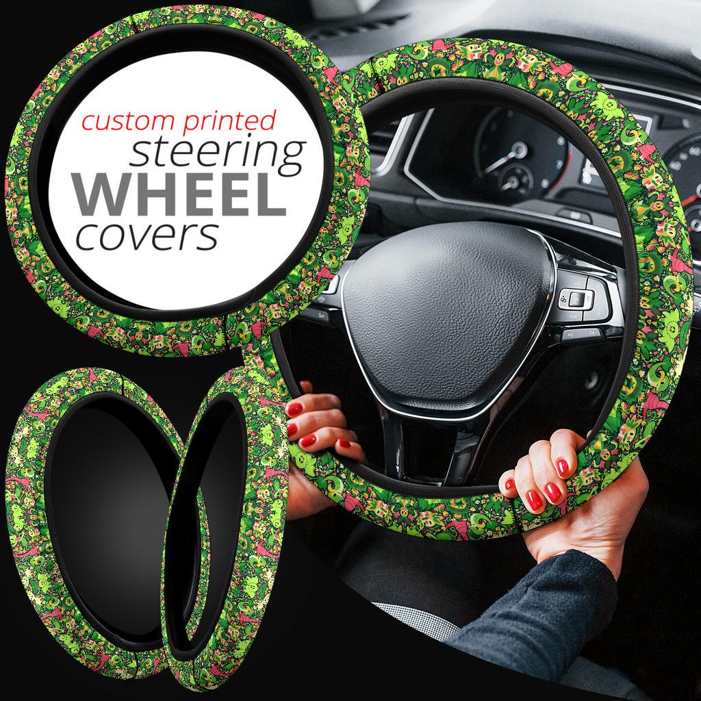 Grass Car Steering Wheel Cover