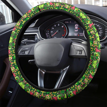 Grass Car Steering Wheel Cover