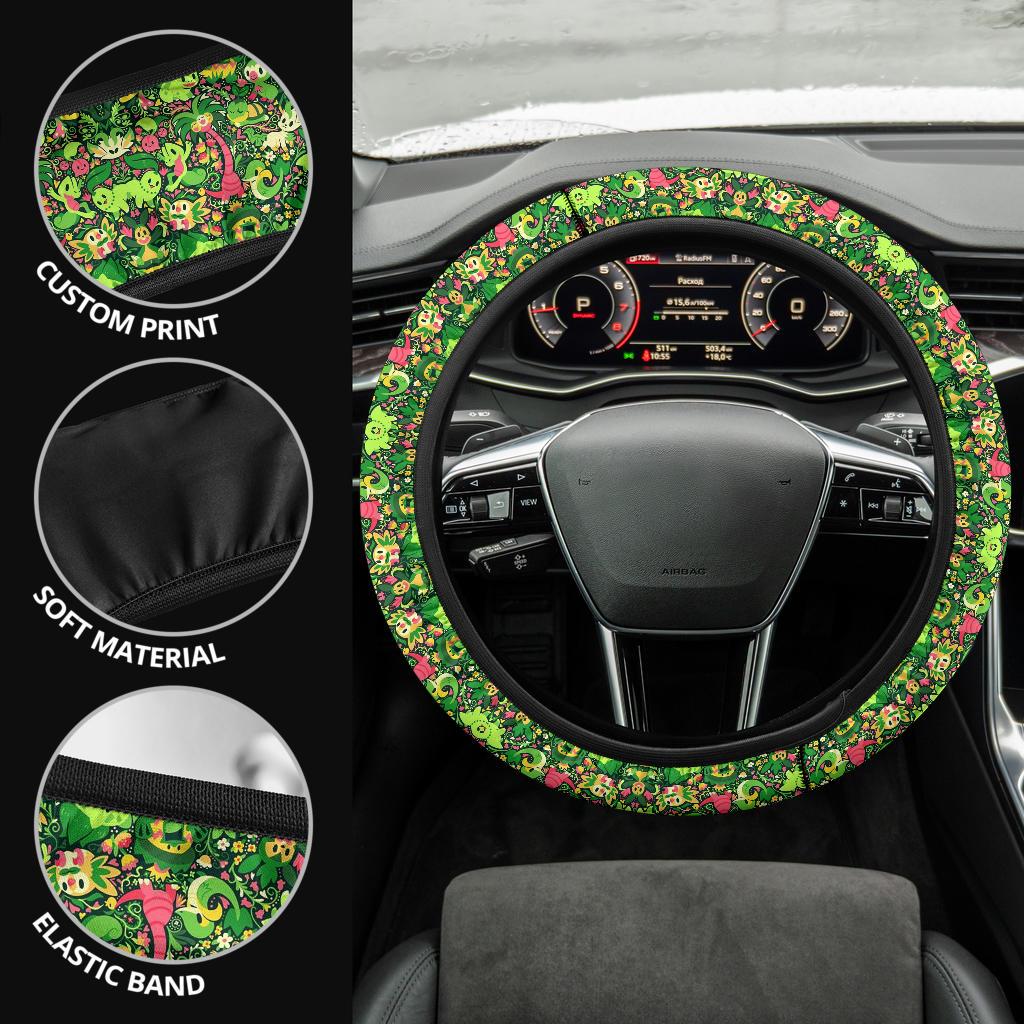Grass Car Steering Wheel Cover
