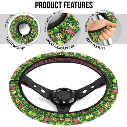 Grass Car Steering Wheel Cover
