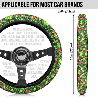 Grass Car Steering Wheel Cover
