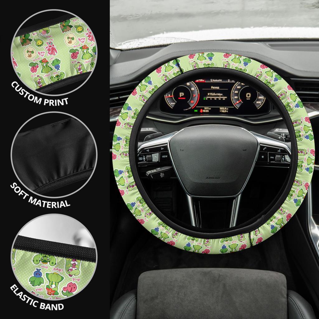 Grass Car Steering Wheel Cover