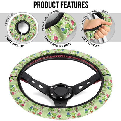 Grass Car Steering Wheel Cover