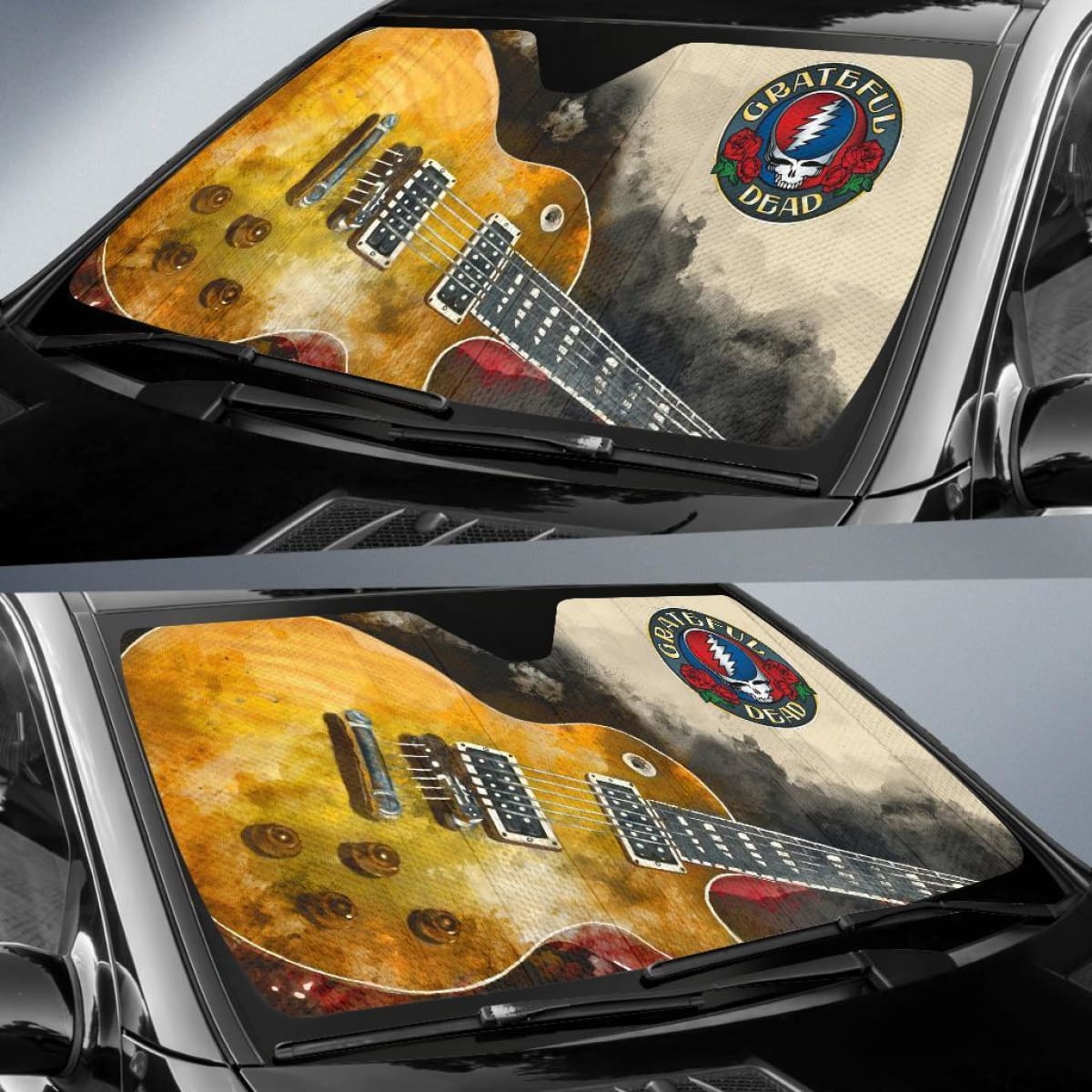 Grateful Dead Car Auto Sun Shade Guitar Rock Band Fan Universal Fit 174503