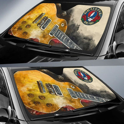 Grateful Dead Car Auto Sun Shade Guitar Rock Band Fan Universal Fit 174503