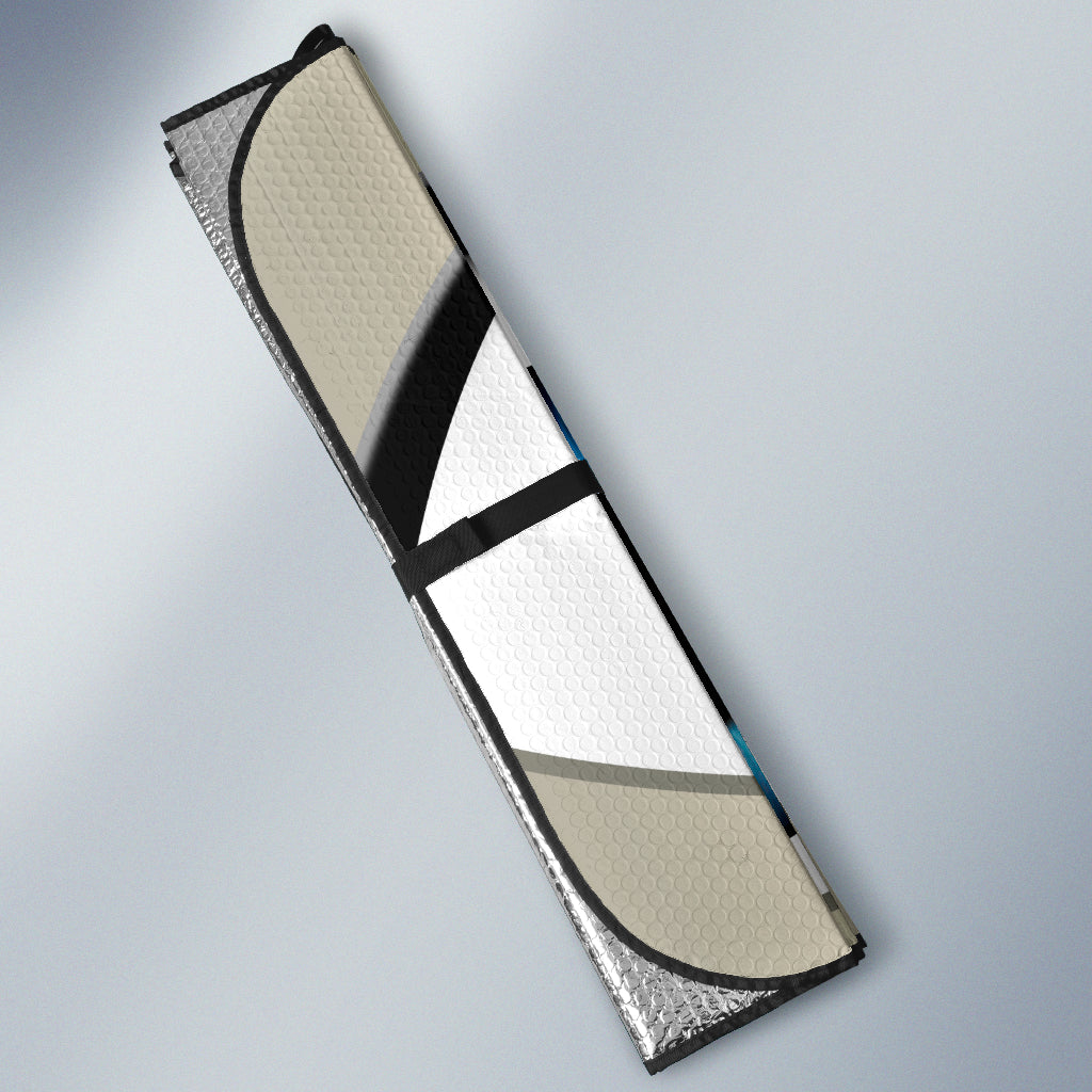 Gray Cartoon Eyes Car Auto Sunshades