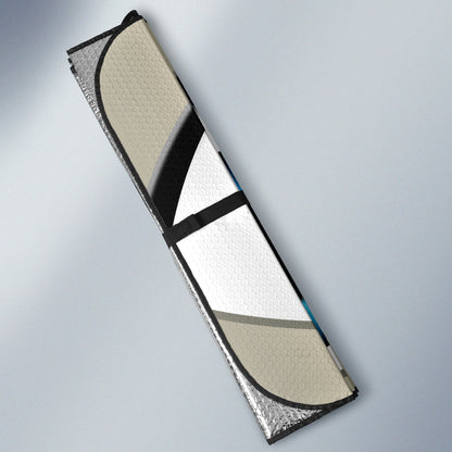 Gray Cartoon Eyes Car Auto Sunshades