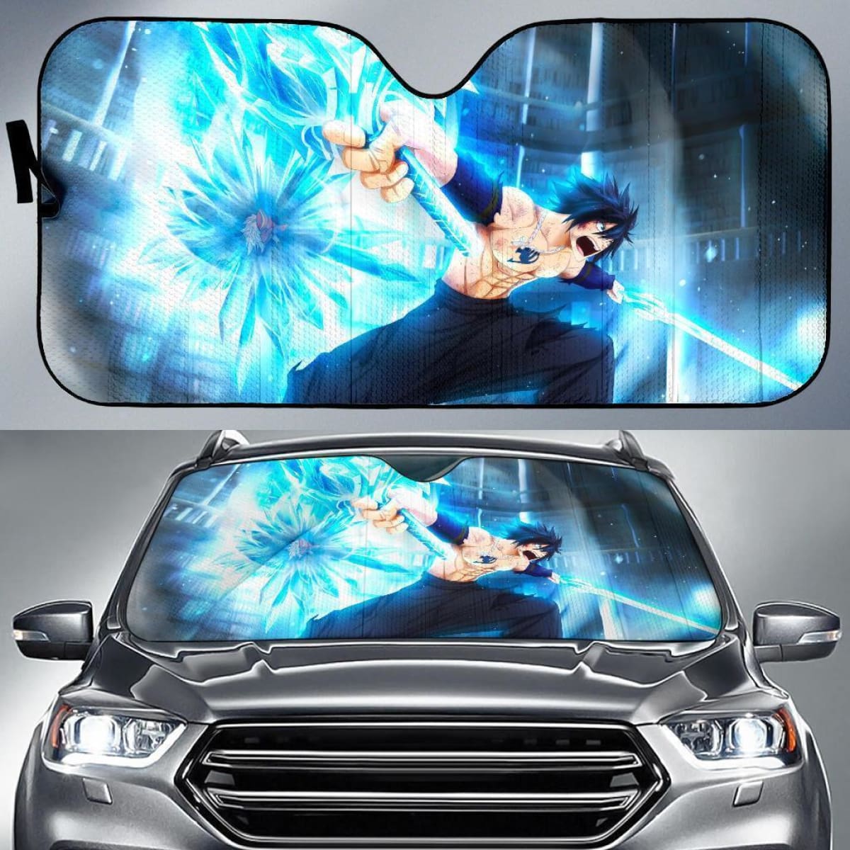 Gray Dragon Slayer Fairy Tail Anime Auto Sun Shade Nh06 Universal Fit 111204