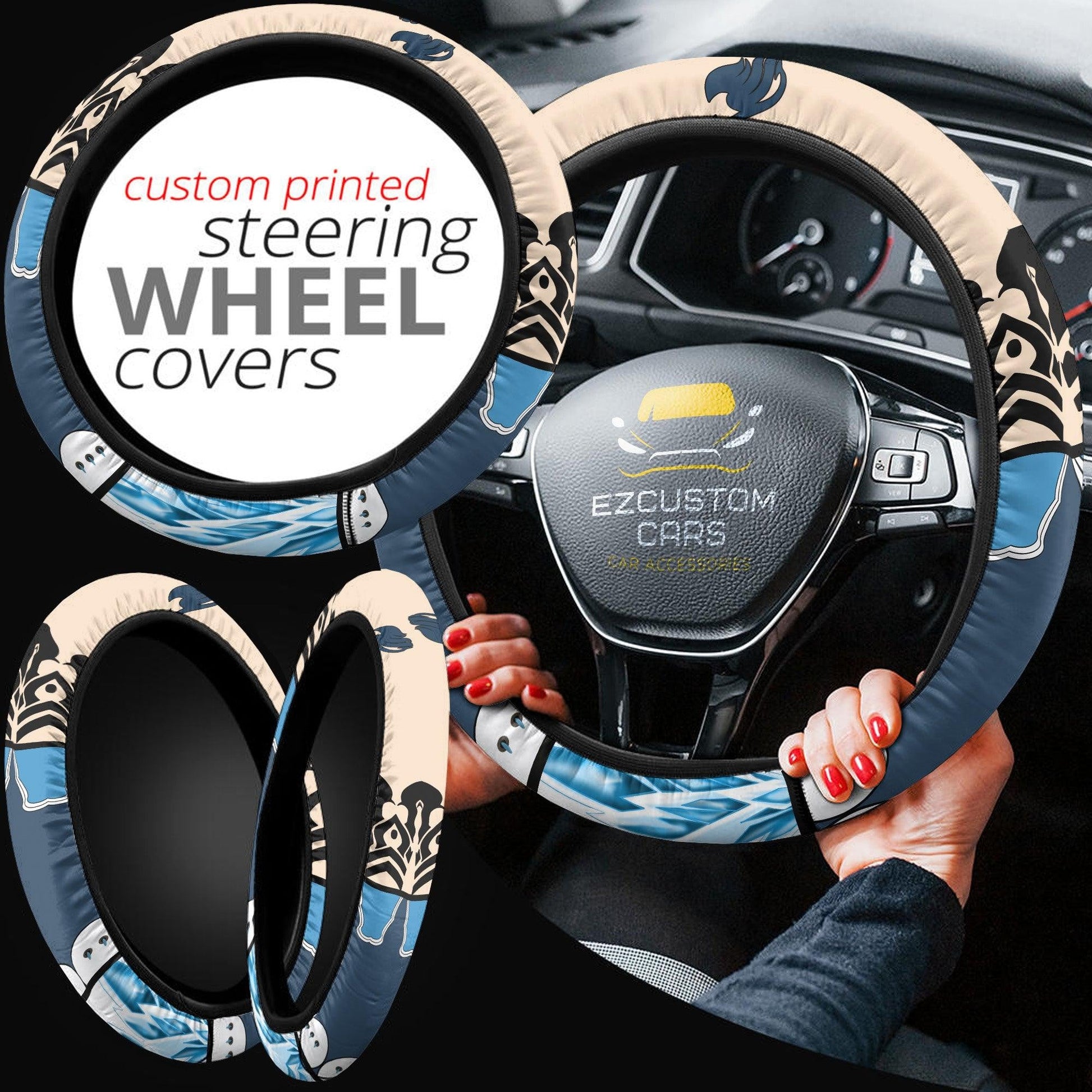 Gray Fullbuster Fairy Tail Anime Steering Wheel Cover