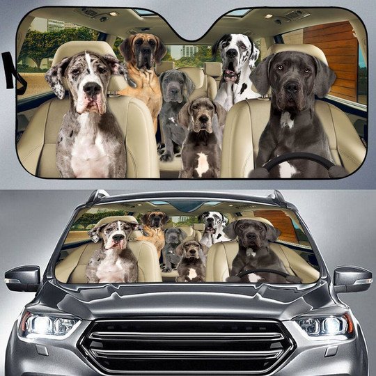 Great Dane All Over Printed 3D Sun Shade
