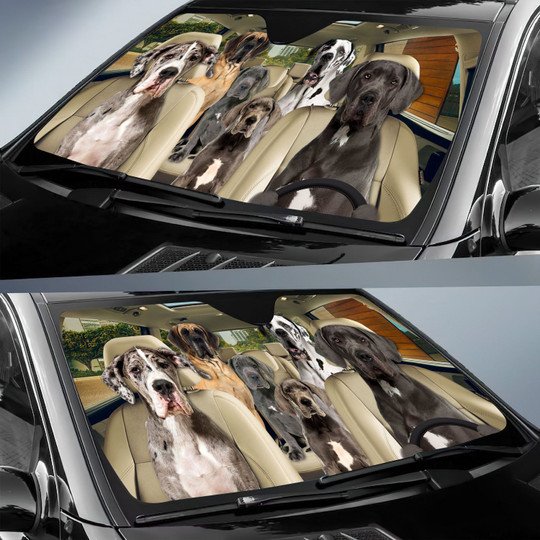 Great Dane All Over Printed 3D Sun Shade