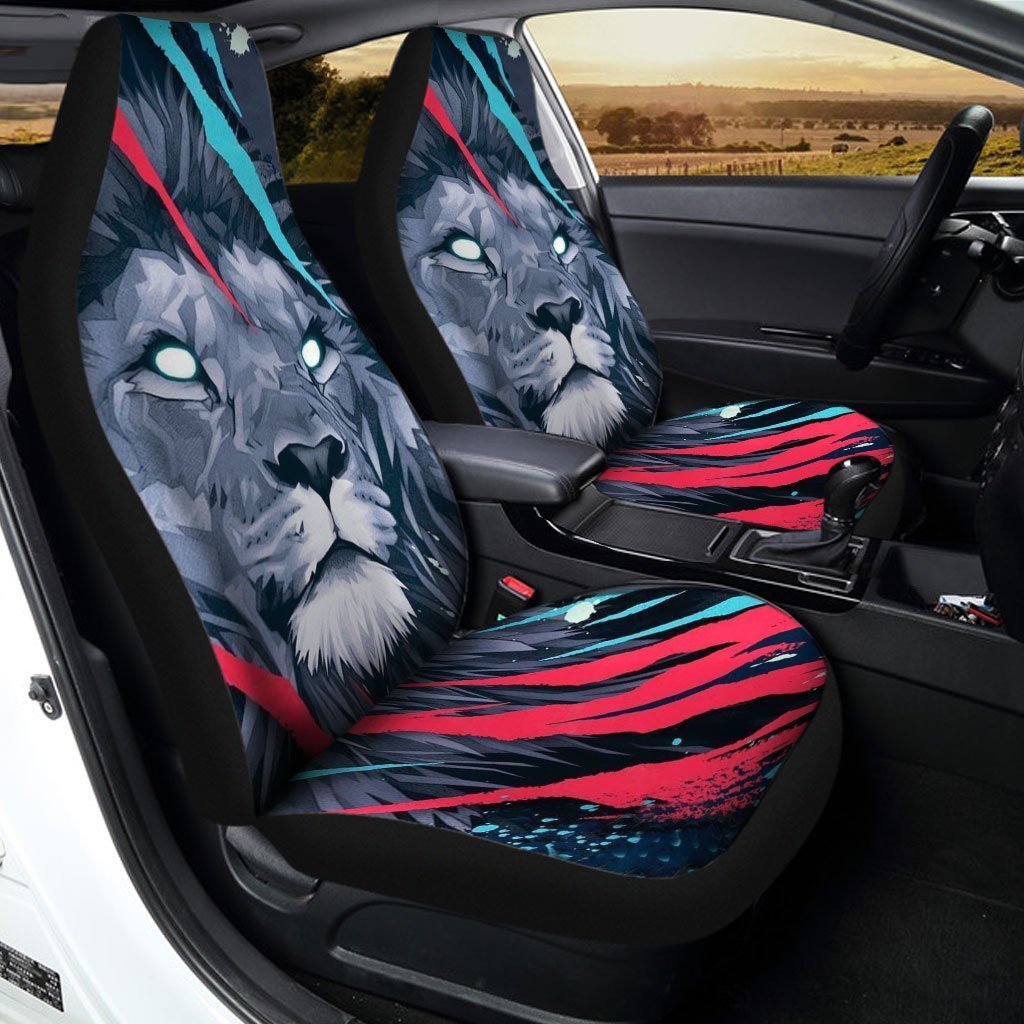 Great Gift For Dad Lion Car Seat Covers Custom Car Accessories