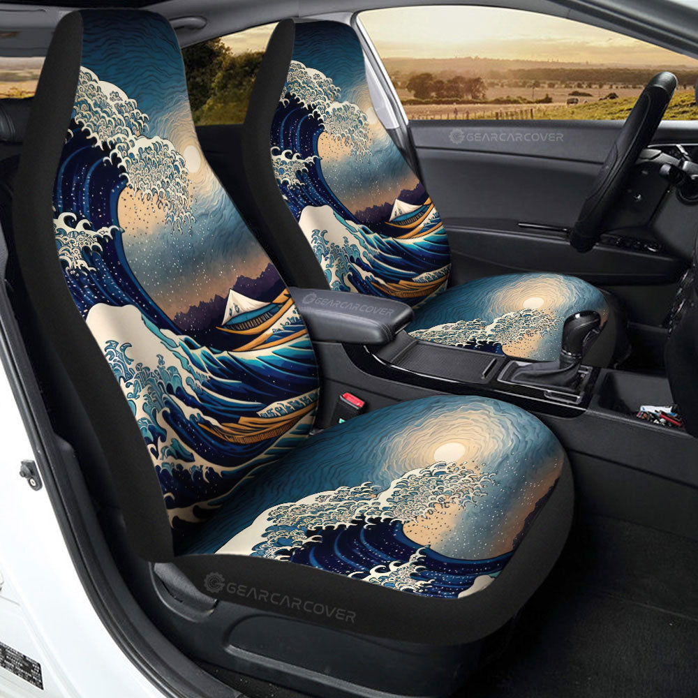 Great Wave Kanagawa Car Seat Covers Custom Car Accessories
