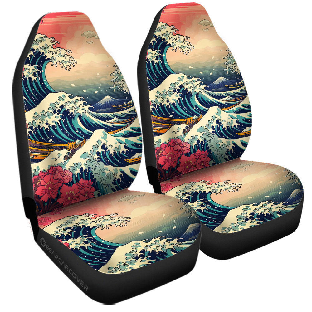 Great Wave Kanagawa Car Seat Covers Custom Car Accessories