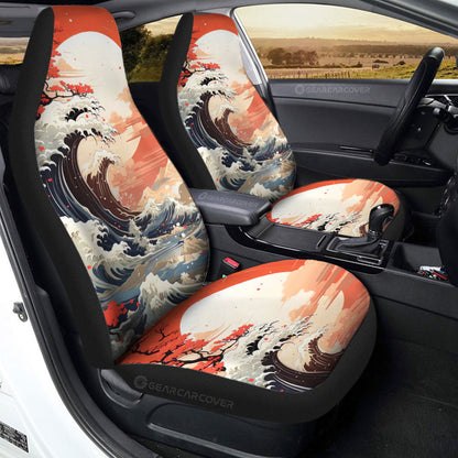 Great Wave Kanagawa Car Seat Covers Custom Car Accessories