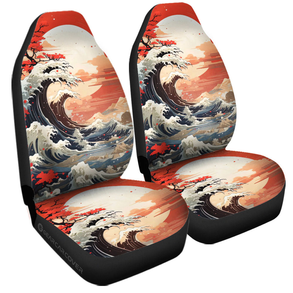 Great Wave Kanagawa Car Seat Covers Custom Car Accessories