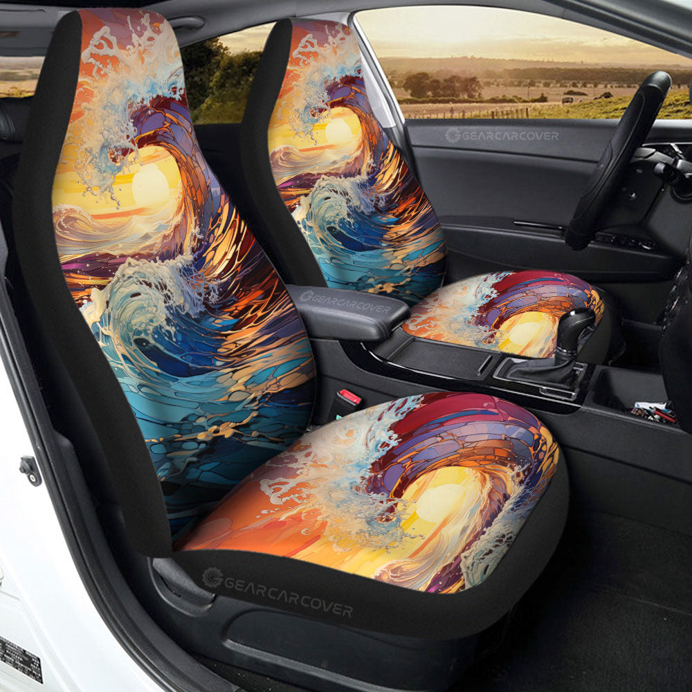 Great Wave Kanagawa Car Seat Covers Custom Car Accessories