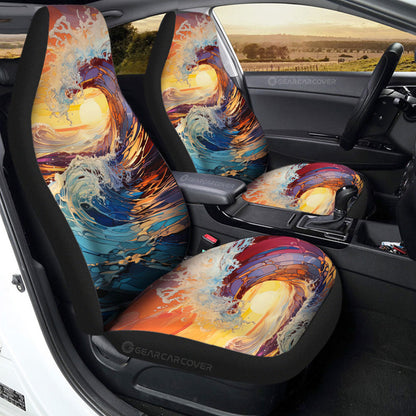 Great Wave Kanagawa Car Seat Covers Custom Car Accessories