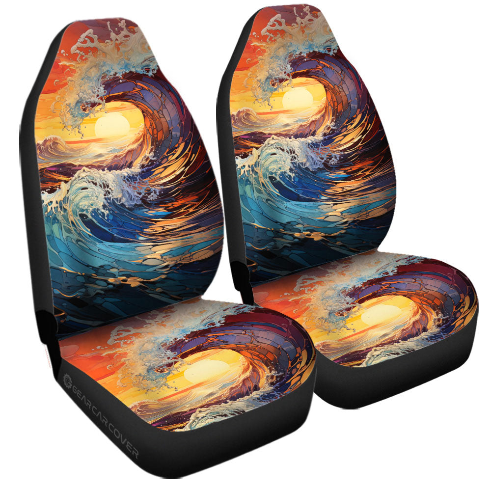 Great Wave Kanagawa Car Seat Covers Custom Car Accessories