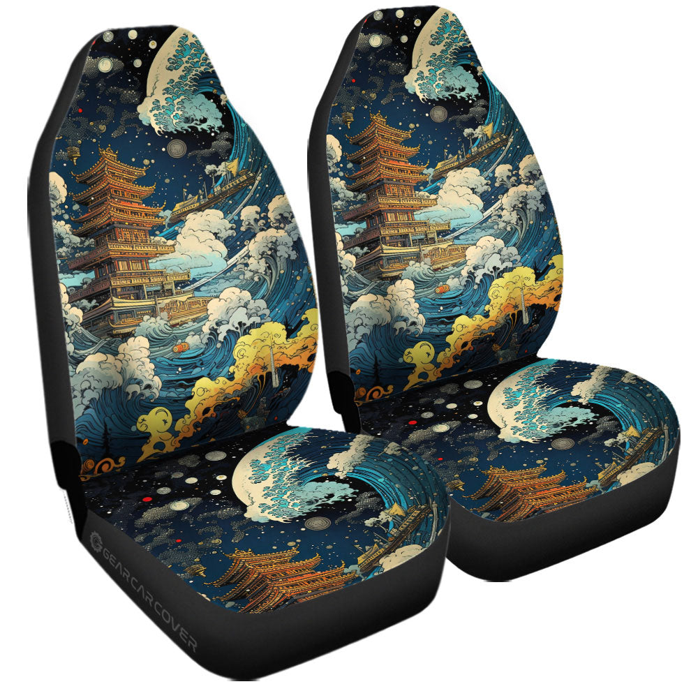Great Wave Kanagawa Car Seat Covers Custom Car Accessories
