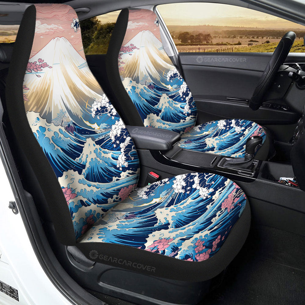 Great Wave Kanagawa Car Seat Covers Custom Car Accessories