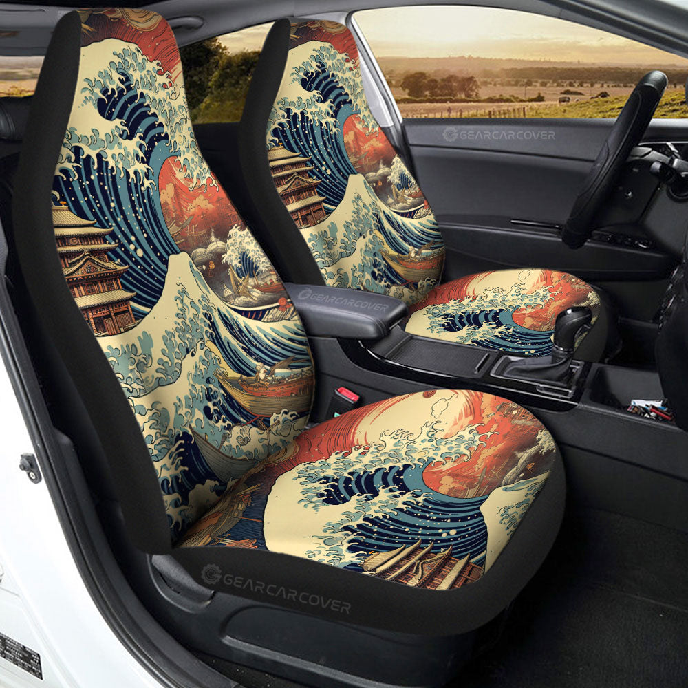 Great Wave Kanagawa Car Seat Covers Custom Car Accessories