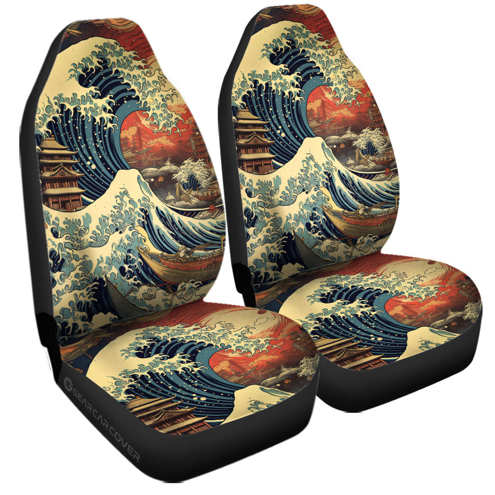 Great Wave Kanagawa Car Seat Covers Custom Car Accessories