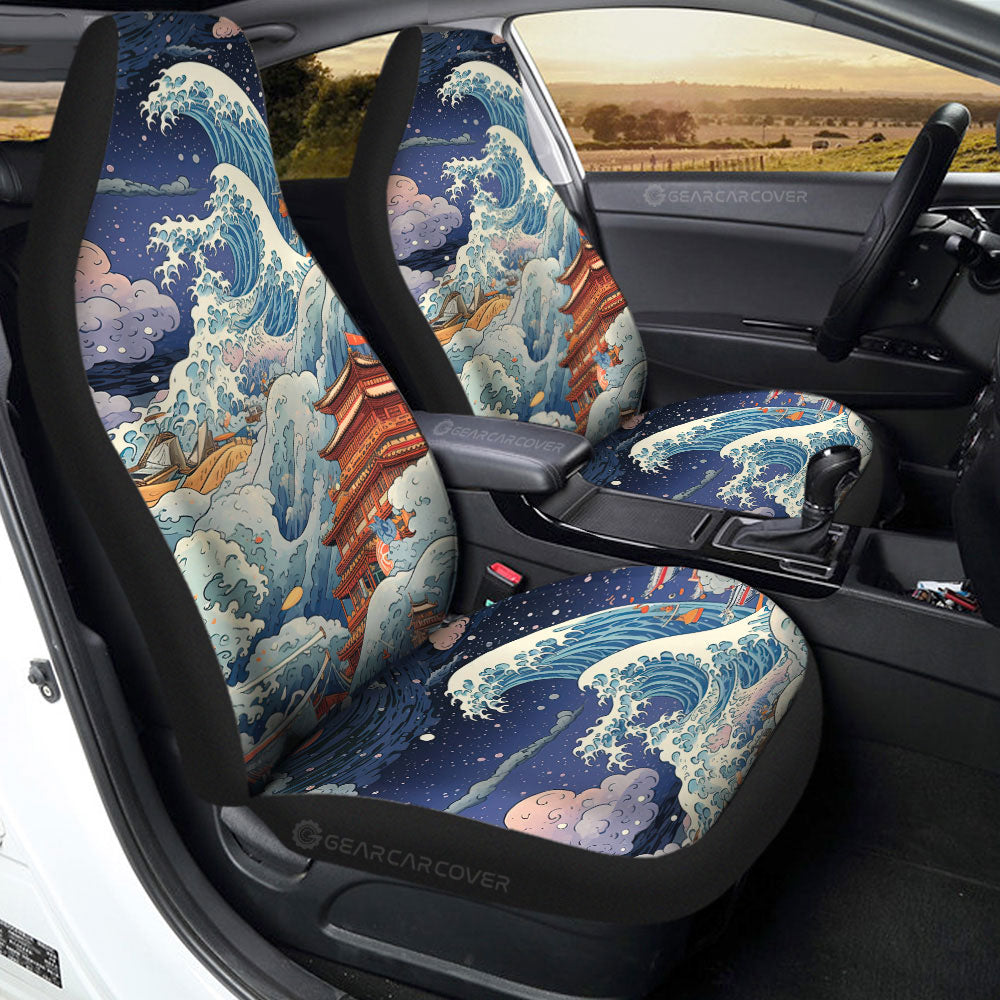 Great Wave Kanagawa Car Seat Covers Custom Car Accessories
