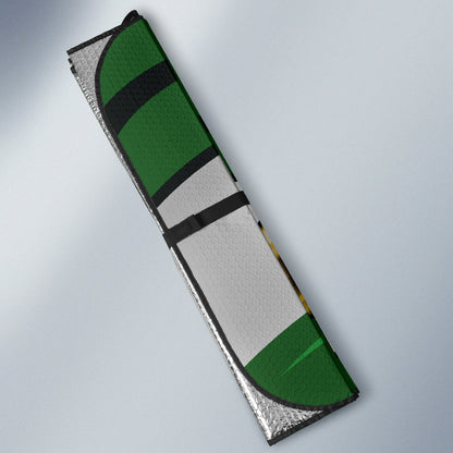 Green Angry Eyes 1 Car Auto Sun Shades
