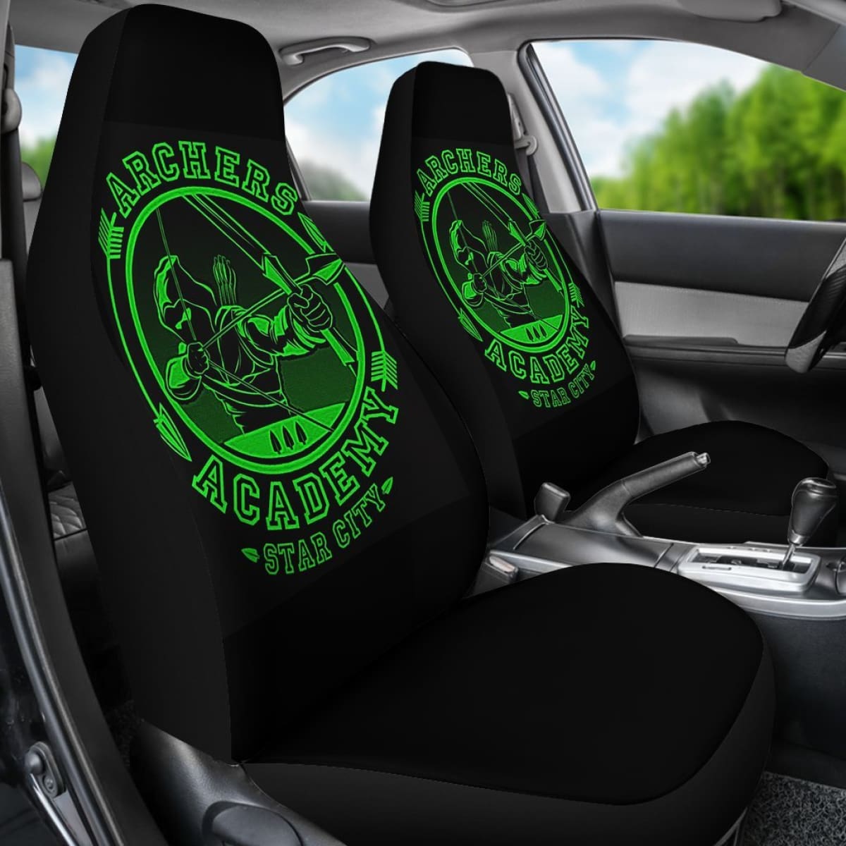 Green Arrow Car Seat Covers Amazing Gift Ideas Universal Fit 173905