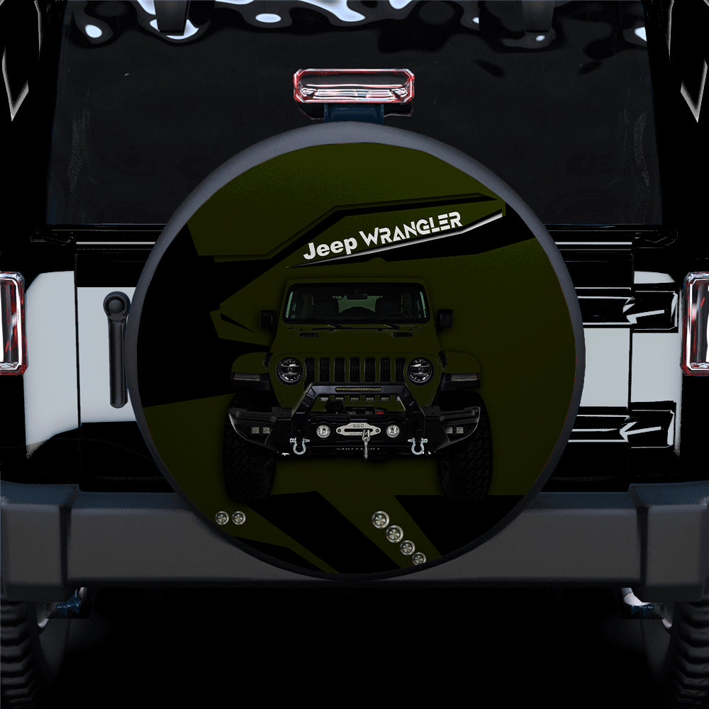 Green Jeep Car Spare Tire Cover