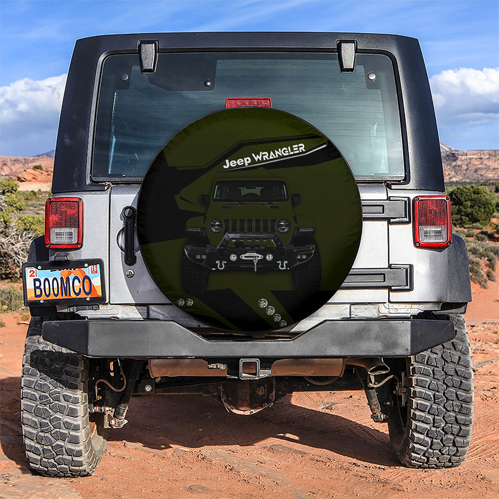 Green Jeep Car Spare Tire Cover