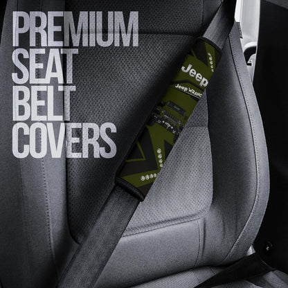 Green Jeep Car Seat Belt Cover Custom Car Accessories
