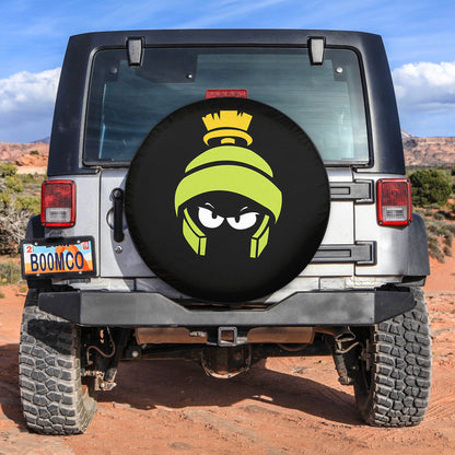 Green Looney Tunes Marvin The Martian Cartoon Funny Spare Tire Cover