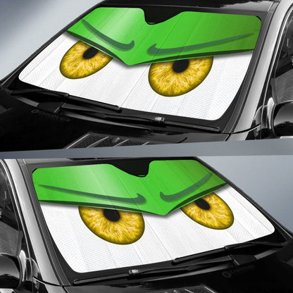 Green Unwelcome Car Eyes Sun Shade Custom Car Accessories
