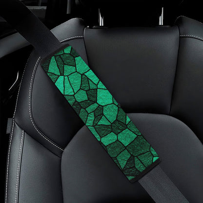 Green Wall Premium Custom Car Seat Belt Covers