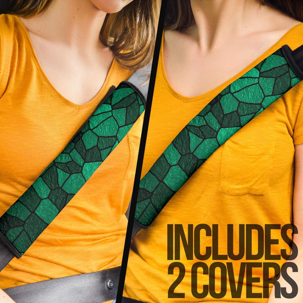 Green Wall Premium Custom Car Seat Belt Covers