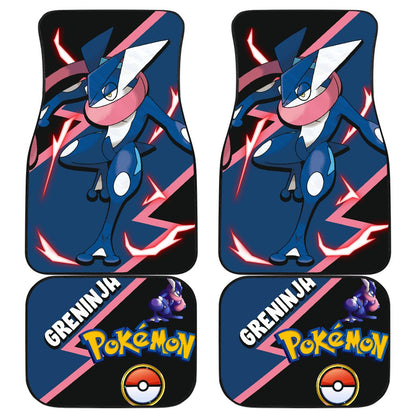 Greninja Car Floor Mats Custom Anime Car Interior Accessories