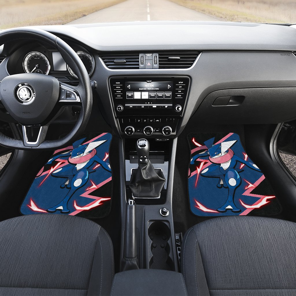 Greninja Car Floor Mats Custom Anime Car Interior Accessories